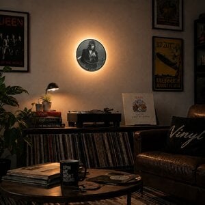 Queen picture disc wandlamp met sfeervolle verlichting