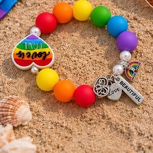 Rainbow Unity armband | Handmade