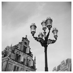 Streetlamp in Nijmegen: Original 29x29 cm Photo Print (Matte)