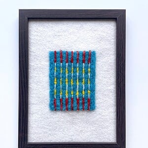 Swimming pool - unieke handgemaakte wanddecoratie van wol