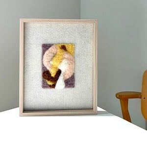 Whimsical ways I - unieke handgemaakte wanddecoratie van wol