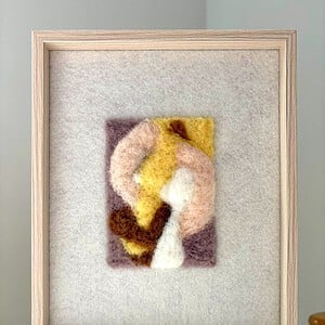 Whimsical ways I - unieke handgemaakte wanddecoratie van wol
