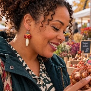 Bos & Herfst – handgemaakte paddenstoel oorbellen