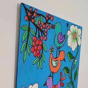 Canvas 'Mijn beurt!'origineel acryl schilderij 30x24