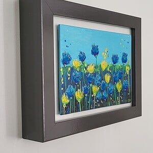 'Korenbloemen' origineel acryl schilderij 10x15