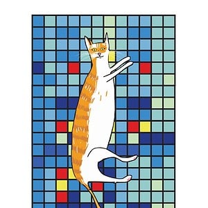 Cat poster: Original Digital Art (A3)