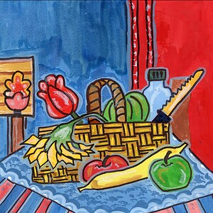 Fruit Basket: Original Print 26 x 29 cm (Matte)