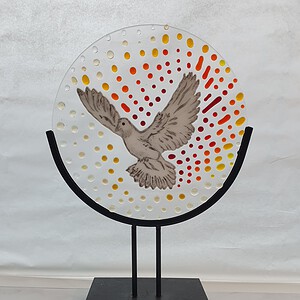 Glasfusion object duif