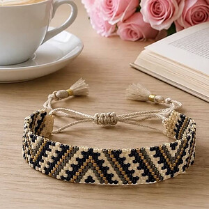 Handgemaakte armband van Miyuki-kraaltjes, boho-stijl, verstelbaar vriendschapsarmbandje