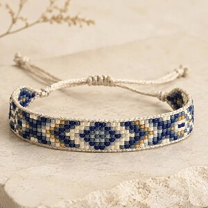 Handgemaakte armband van Miyuki-kraaltjes, verstelbaar sieraad in boho-stijl