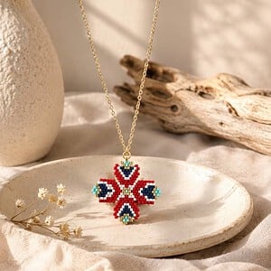 Handgemaakte Miyuki-ketting