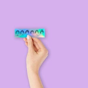Holografische Sticker Portraits