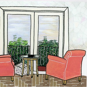 Living room: Original A3 print (Matte)