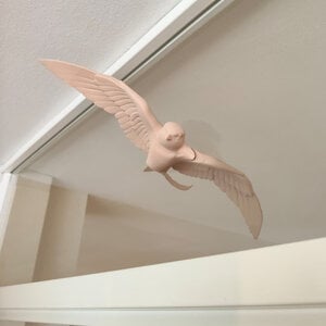 Magnetic swallow window art - Beige