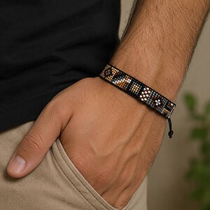 Miyuki-armband voor heren