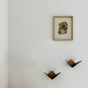 Mos goud - wanddecoratie in wol