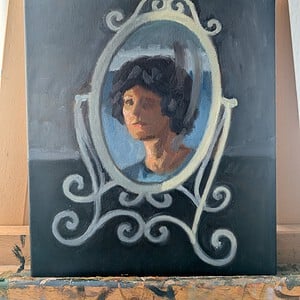 Portrait on the mirror