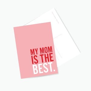Postkaart My Mom Is The Best