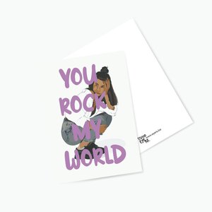 Postkaart You Rock My World