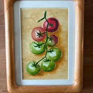 Schilderij tomaten waterverf