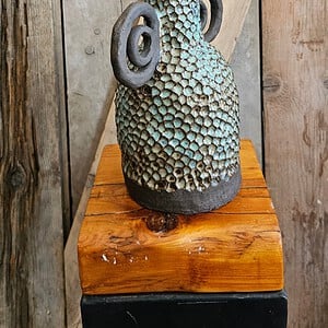 Sculpturale keramische vaas – Spiraal