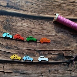 set 2cv knoopjes kleur 2