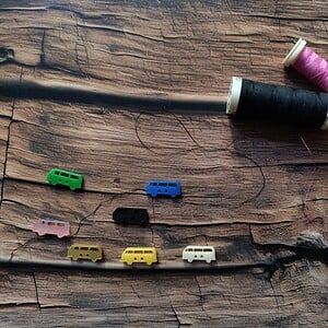 set VW bus knoopjes kleur 2