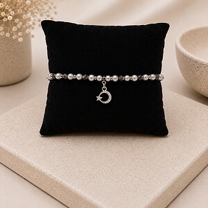 Silver Mist damesarmband – Glasparel & Facetkralen