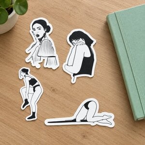 Stickerset (4) Girls, Girls, Girls