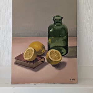 Still life ,green glass