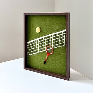 Tennis fun - wandkunst in wol