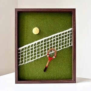 Tennis fun - wandkunst in wol