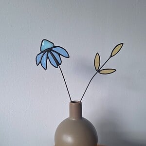 Uniek bloemensetje van glas is lood