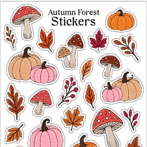 Autumn Forest stickervel