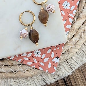 Autumn vibes oorbellen RVS