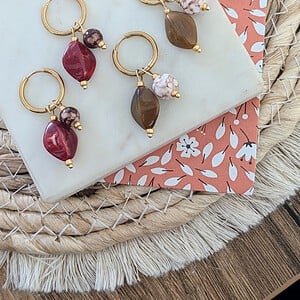 Autumn vibes oorbellen RVS