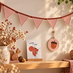 Cadeauset Eddie Eekhoorn – Bosdieren Kinderkamer Decoratie