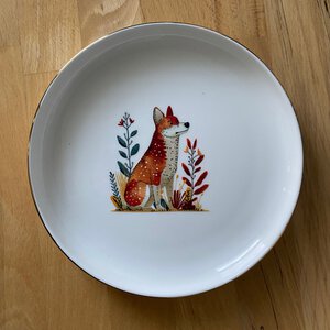 Chique bordje met wolfje
