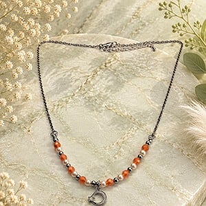 Coral Bloom ketting – Glasparels & facetkralen