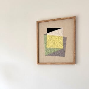 Folded - grafische wanddecoratie van wol