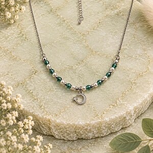Forest Mist ketting – Glasparels & facetkralen