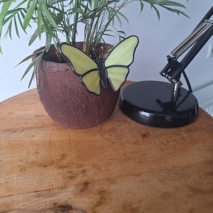 Glas in lood vlinder - geel