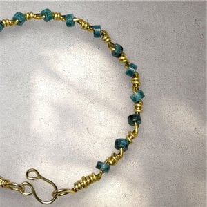 Groene marmeren omwikkeld armband