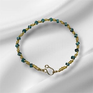 Groene marmeren omwikkeld armband