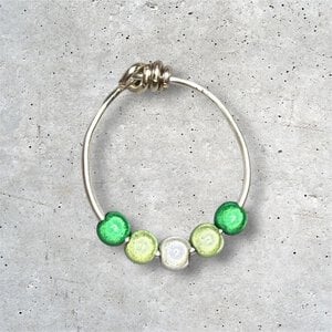Groene ombre ring