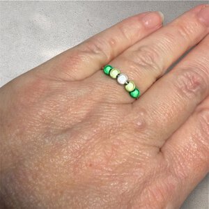 Groene ombre ring