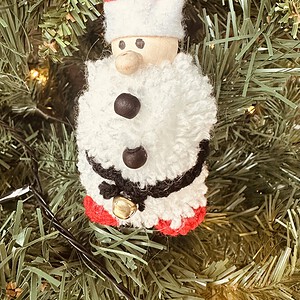 Handgemaakte kersthanger originele kerstman – kerstdecoratie