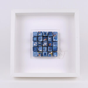 Kunstobject - 25 Kopjes thee later - papier - blauw