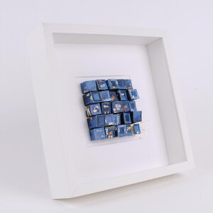 Kunstobject - 25 Kopjes thee later - papier - blauw