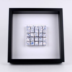 Kunstobject - Van Porselein tot Papier - papier - blauw